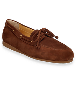 Trumans Damen-Bootsschuhe aus Leder 101202000111 (Dunkelbraun)