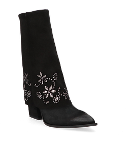Phillip Hardy Damen-Stiefeletten aus Leder 106002000054 (Schwarz)