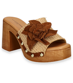 Konstantin Starke Damen-Pantoletten 183307000003 (Beige/Braun)