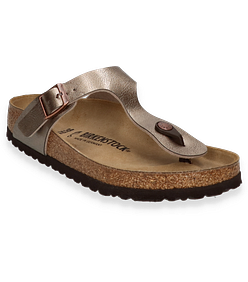 Birkenstock GIZEH Damen-Zehentrenner aus Leder 591909000000 (Gold)