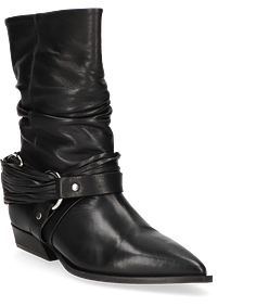 Phillip Hardy Damen-Western Boots aus Leder 107001000039 (Schwarz)